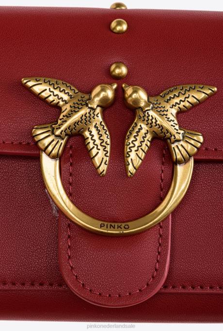 portemonnees | L4881126 lovebag gewoon portemonnee Pinko robijnrood-antiek goud