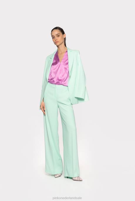 blouses | L488264 stretch satijnen blouse Pinko opera mauve
