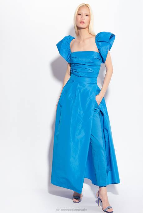 bovenaan | L488329 topje van tafzijde Pinko directeur blauw