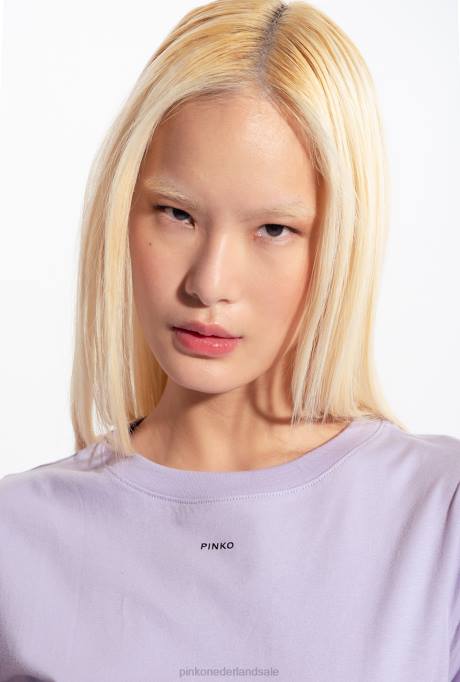 t-shirt | L488410 t-shirt met micro Pinko lila - lichte sorbet