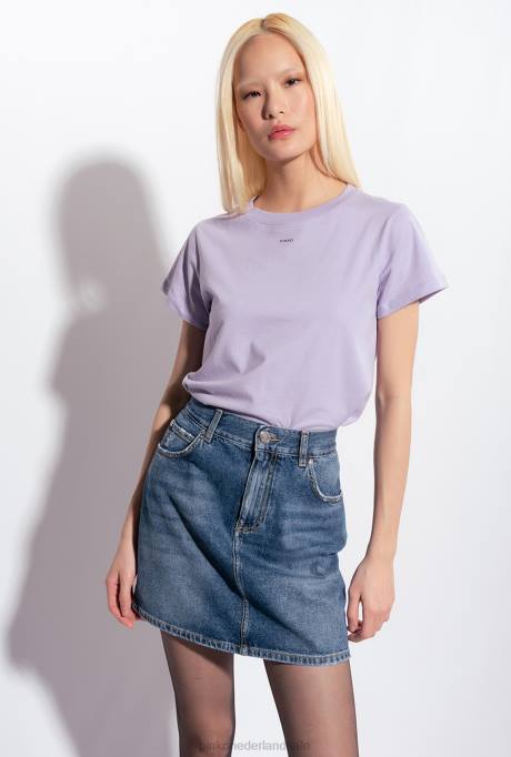 t-shirt | L488410 t-shirt met micro Pinko lila - lichte sorbet