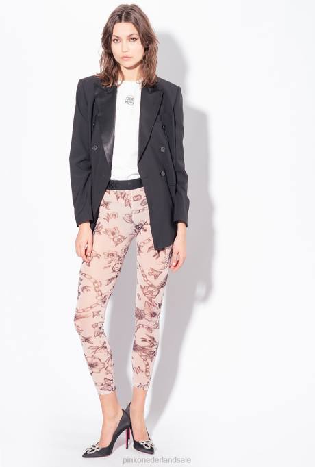 joggingkleding en leggings | L488711 legging met tatoeageprint Pinko naakt/zwart