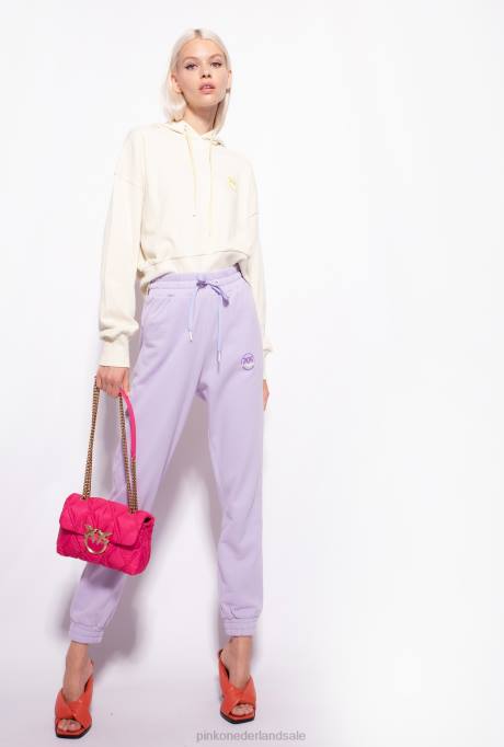 joggingkleding en leggings | L488715 joggingbroek met logoprint Pinko lila - lichte sorbet