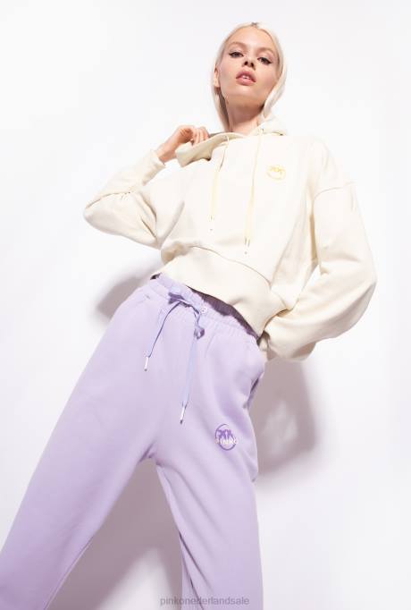 joggingkleding en leggings | L488715 joggingbroek met logoprint Pinko lila - lichte sorbet