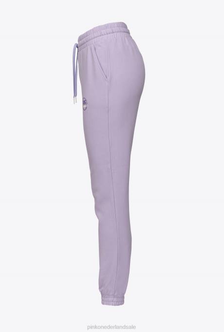 joggingkleding en leggings | L488715 joggingbroek met logoprint Pinko lila - lichte sorbet