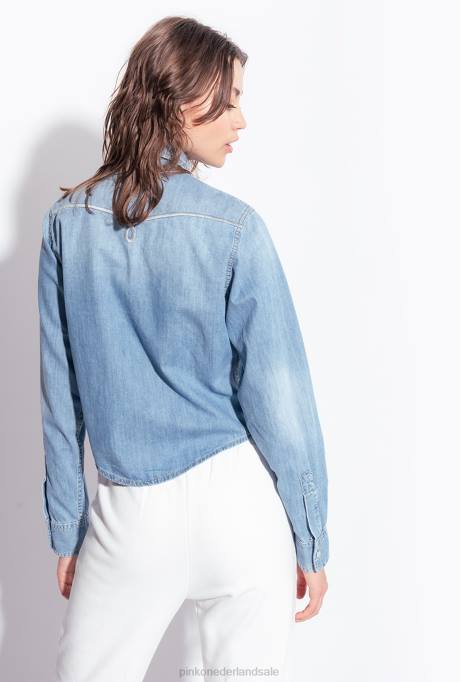 joggingkleding en leggings | L488716 joggingbroek met logoprint Pinko zijde wit