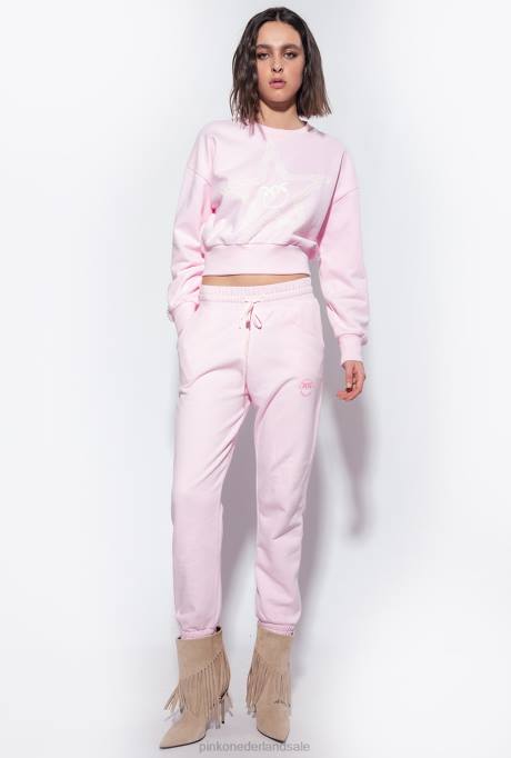 joggingkleding en leggings | L488717 joggingbroek met logoprint Pinko stoffige lila