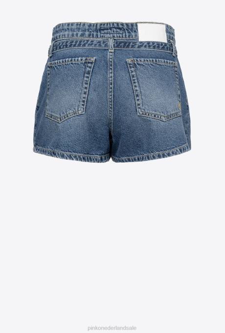 korte broek | L488689 spijkerbroeken Pinko donkere vintage wassing