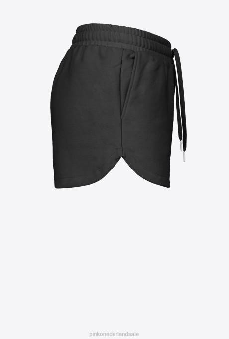 korte broek | L488757 korte broek met logoprint Pinko limousine zwart