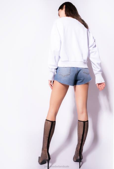 korte broek | L488771 korte broek met gemengde knopen Pinko medium lichte wassing