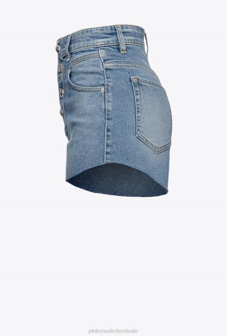korte broek | L488771 korte broek met gemengde knopen Pinko medium lichte wassing