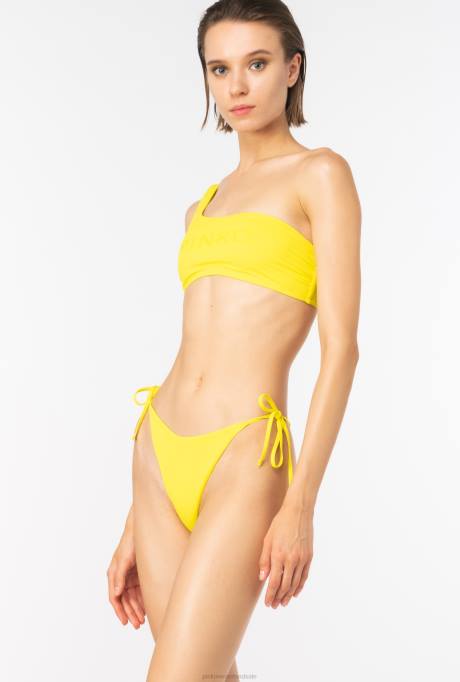 badkleding | L488941 bikinibroekje met strikbandjes Pinko warm olijfgroen
