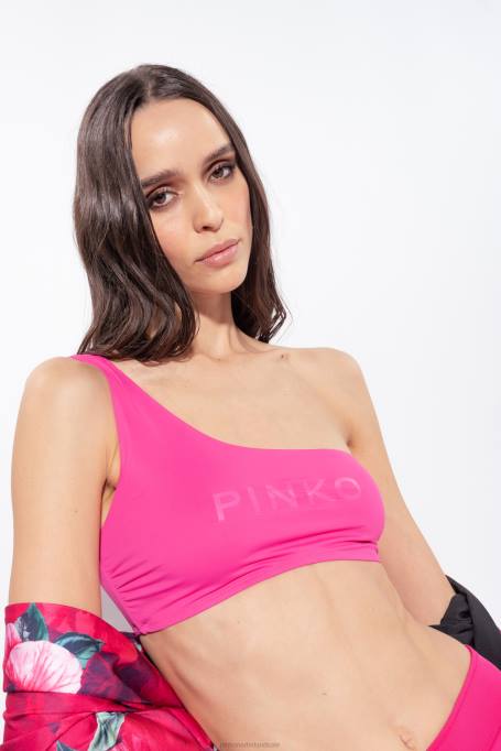 badkleding | L488951 bikinitop met één schouder Pinko fuchsia paars