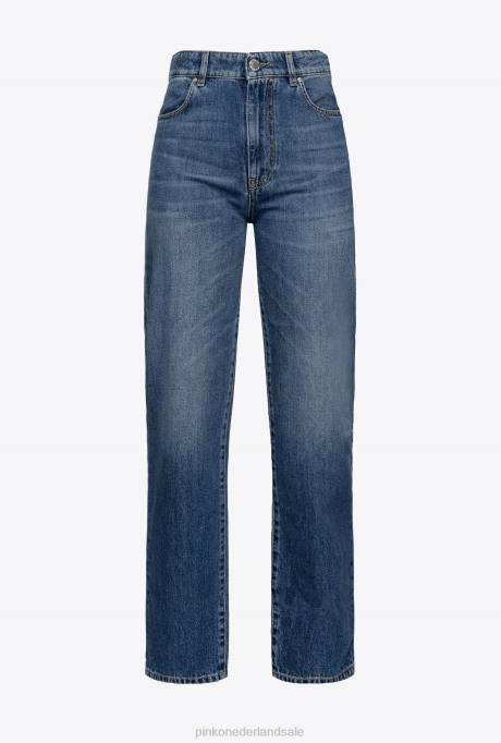 spijkerbroek | L488862 slouchy denim boyfriend-jeans Pinko donkere vintage wassing