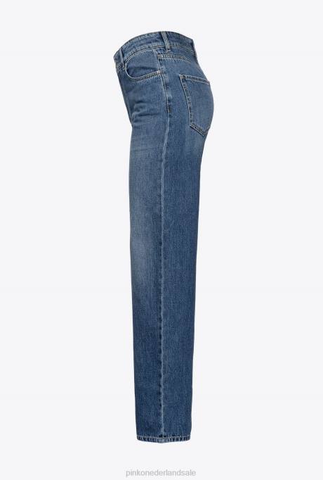 spijkerbroek | L488862 slouchy denim boyfriend-jeans Pinko donkere vintage wassing