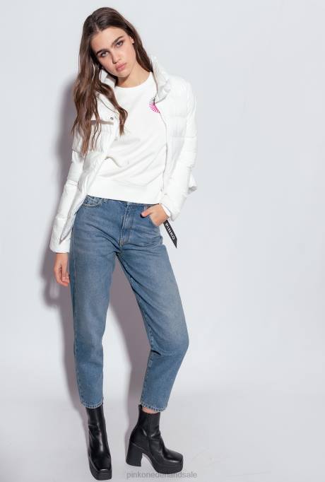 spijkerbroek | L488875 mom-fit jeans van authentiek denim uit de jaren 90 Pinko dol. porselein blauw