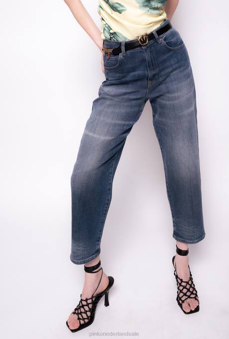 spijkerbroek | L488889 mom-fit vintage spijkerbroek Pinko mostrine blauw