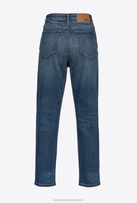 spijkerbroek | L488889 mom-fit vintage spijkerbroek Pinko mostrine blauw