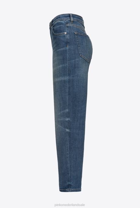 spijkerbroek | L488889 mom-fit vintage spijkerbroek Pinko mostrine blauw