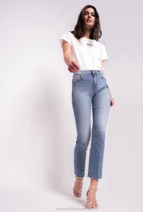 spijkerbroek | L488894 bootcut enkellange jeans Pinko dol. porselein blauw
