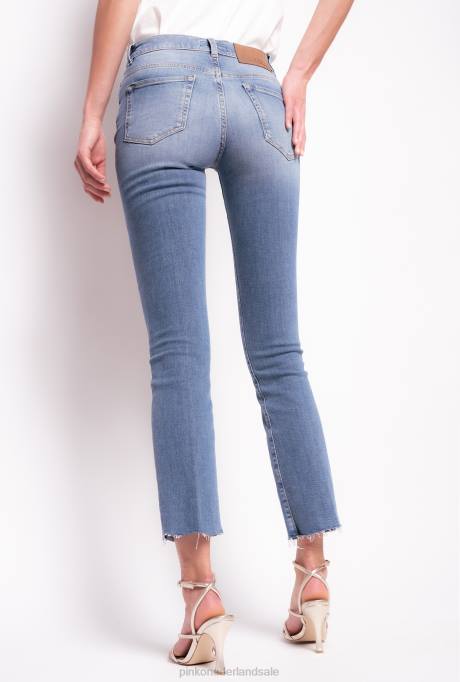 spijkerbroek | L488894 bootcut enkellange jeans Pinko dol. porselein blauw