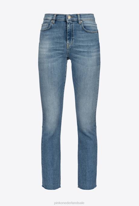 spijkerbroek | L488894 bootcut enkellange jeans Pinko dol. porselein blauw