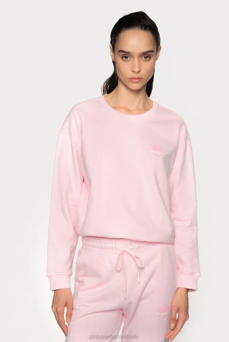sweatshirts | L488537 Sweatshirt met logoprint Pinko stoffige lila