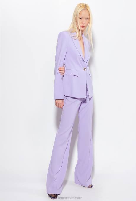 blazers | L488560 single-breasted stretchblazer Pinko lila - donkere sorbet