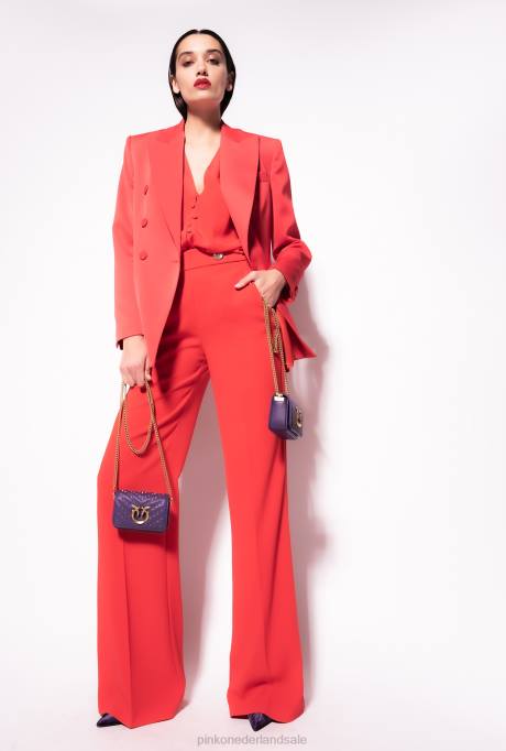 blazers | L488566 envers satijnen blazer Pinko formule1 rood