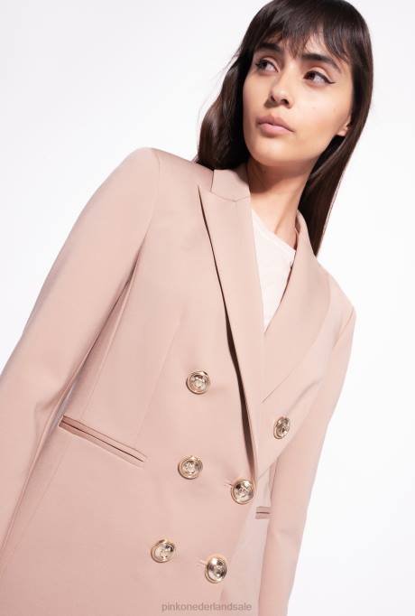 blazers | L488567 blazer met sierknopen Pinko almandijn roze