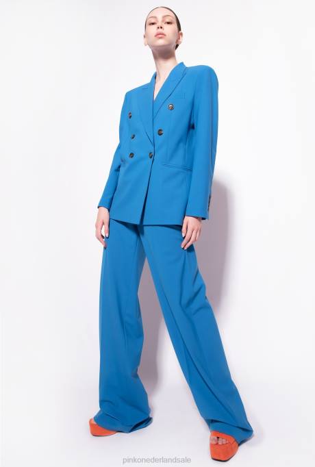 blazers | L488582 blazer van wollen stof Pinko directeur blauw
