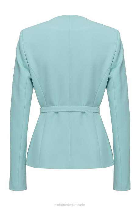 blazers | L488593 elegante jas met dunne riem Pinko nijl blauw