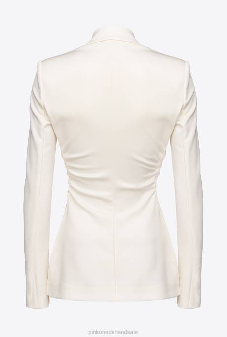 blazers | L488610 slim-fit blazer van technische stof Pinko Sneeuwwitje