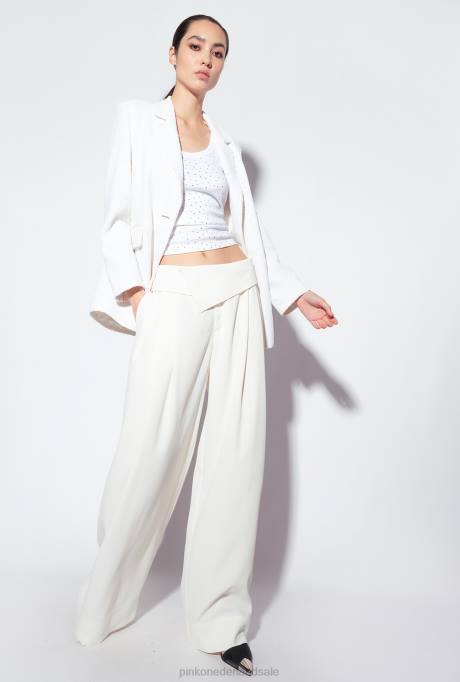 blazers | L488617 blazer met volledige pailletten van galleria Pinko gebroken wit