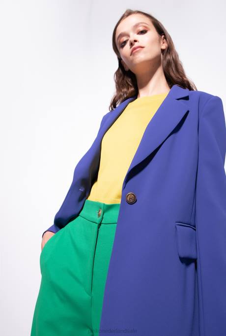 blazers | L488635 single-breasted stretch crêpe blazer Pinko spook blauw