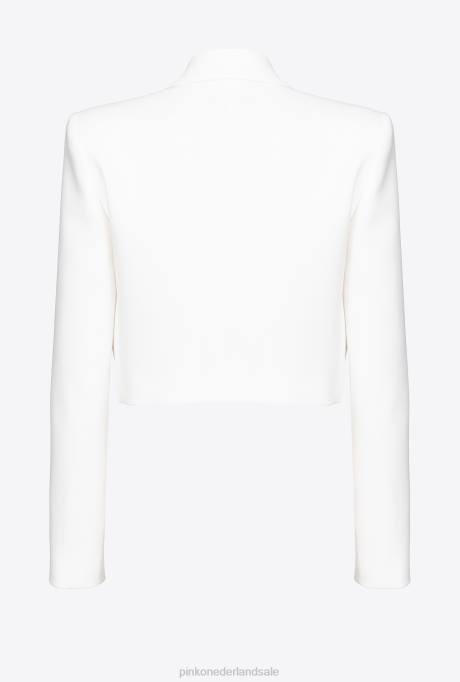 vrijetijdsjassen | L488630 spencer jack van polycrêpe Pinko melk wit