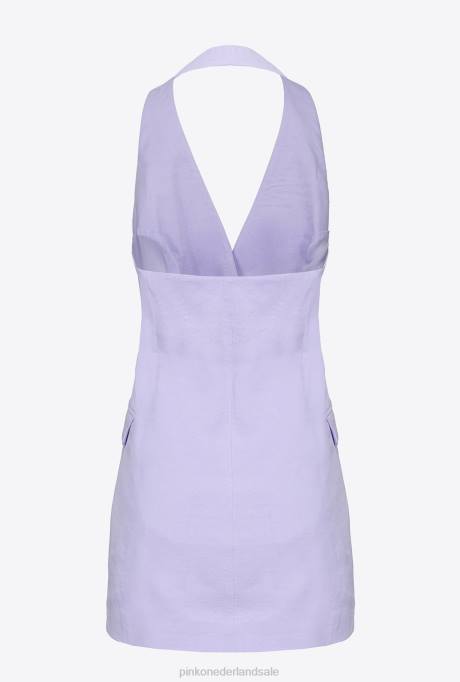 jassen | L488113 lang linnen vest Pinko lichte orchidee