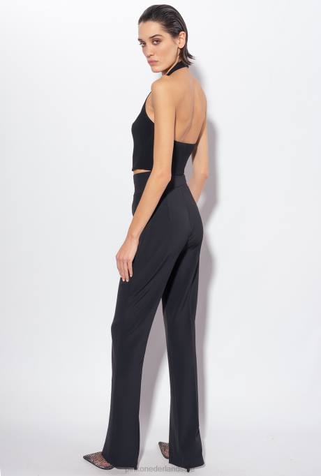 jassen | L488336 gilet met halternek Pinko limousine zwart