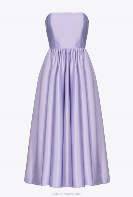 halflange jurken | L48843 hertogin midi-jurk Pinko lila - donkere sorbet