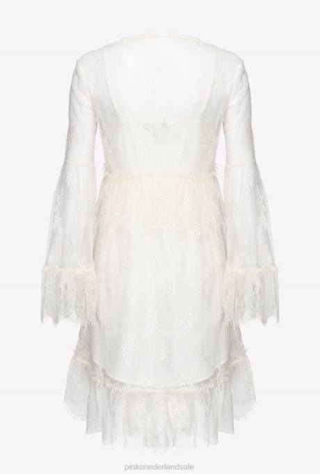 korte jurkjes | L488171 kanten jurk Pinko wolk wit