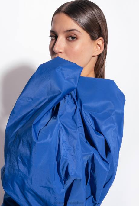 korte jurkjes | L48892 mini-jurk met ballonmouwen Pinko blauw