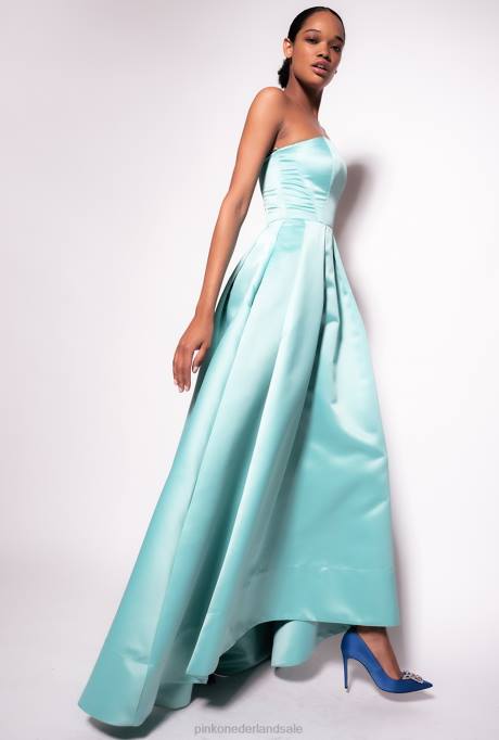 lange jurken | L488191 elegante hertogin jurk Pinko nijl blauw