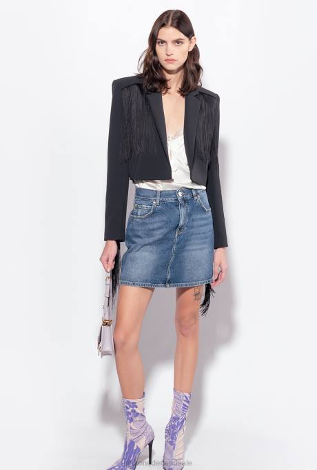 minirokjes | L488920 vintage denim minirok Pinko medium vintage wassing