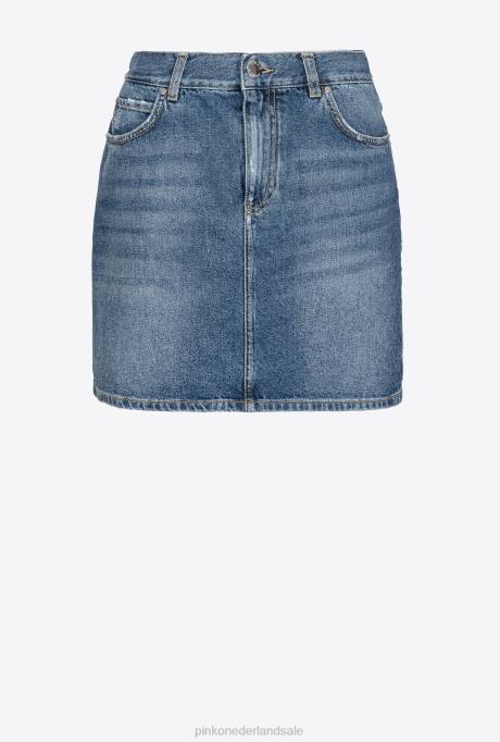 minirokjes | L488920 vintage denim minirok Pinko medium vintage wassing