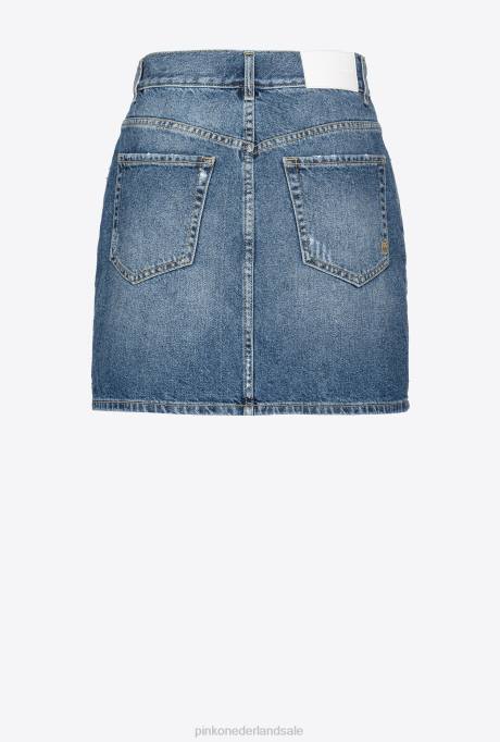 minirokjes | L488920 vintage denim minirok Pinko medium vintage wassing