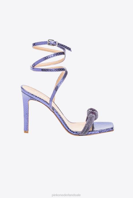 sandalen | L4881094 sandalen met strass knoop Pinko paars