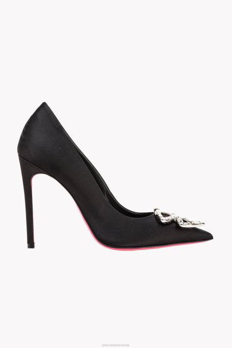 schoenen | L4881081 pumps met liefdesvogels juweel detail Pinko limousine zwart