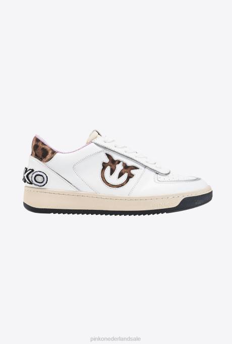 sportschoenen | L4881065 sneakers met inzetstukken Pinko meerdere wit/beige
