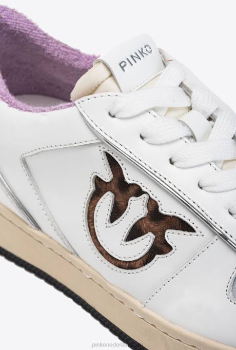 sportschoenen | L4881065 sneakers met inzetstukken Pinko meerdere wit/beige