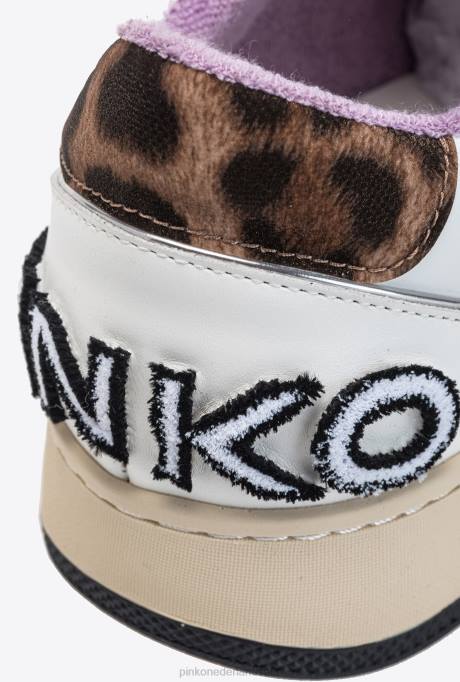 sportschoenen | L4881065 sneakers met inzetstukken Pinko meerdere wit/beige